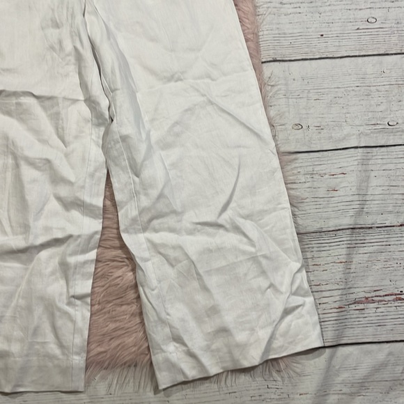 NWT Madewell White The Harlow Wide-Leg Pant in 100% Linen - Picture 7 of 11